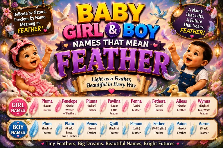 Names That Mean Feather