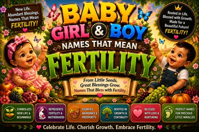 Names That Mean Fertility
