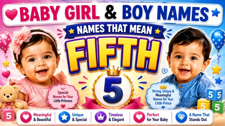 Names That Mean Fifth