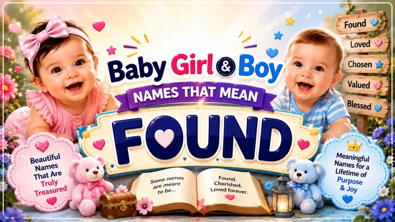 Names That Mean Found
