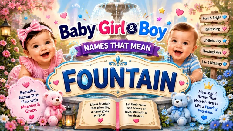 Names That Mean Fountain