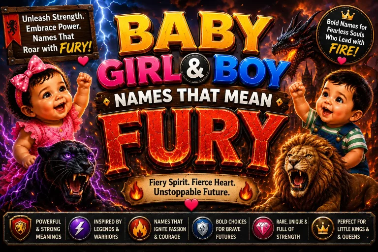Names That Mean Fury