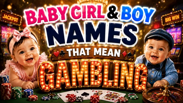 boy and girl names that mean gambling