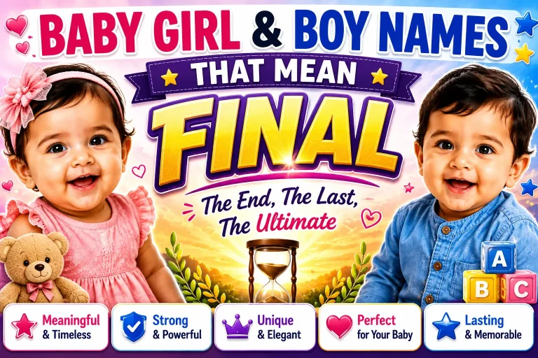 names that mean final